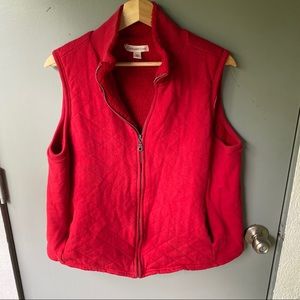 RED SWEATER VEST